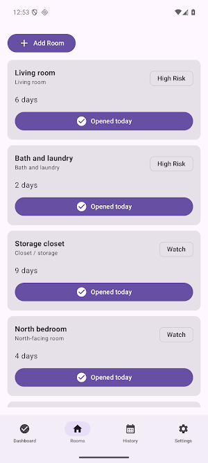 Window Opened Dates Screenshot 2
