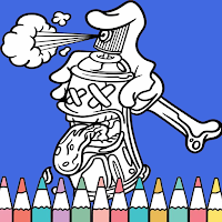 Monster Graffiti Coloring Book