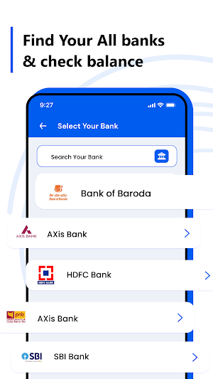 Bank Account Balance Check App Screenshot 1