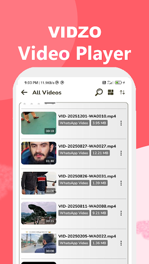 Vidzo - HD Video Player Screenshot 2