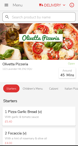 Olivetta Pizzeria Screenshot 0