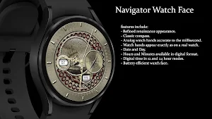 Watch Face: Navigator Wear OS Screenshot 3