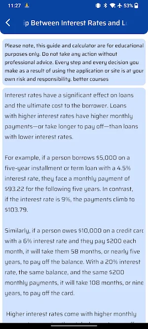 LoanCash - EMI Loan Calculator Screenshot 3