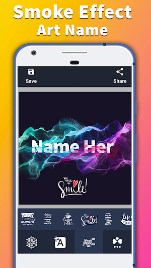 Smoke Effect Art Name - Art Name Maker Screenshot 1