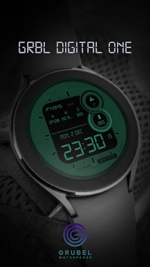 GRBL Digital One Watch Face Screenshot 3