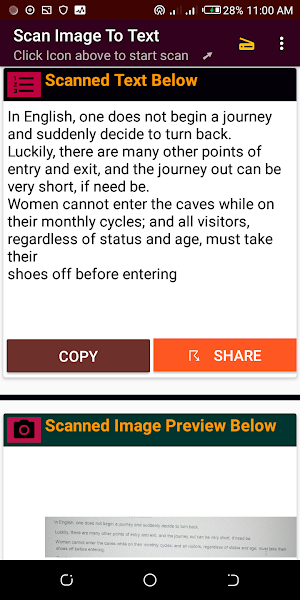 Scan Image To Text (OCR) - Camera Scanner Screenshot 1