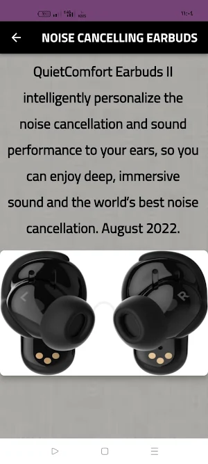 Bose QuietComfort guide Screenshot 1
