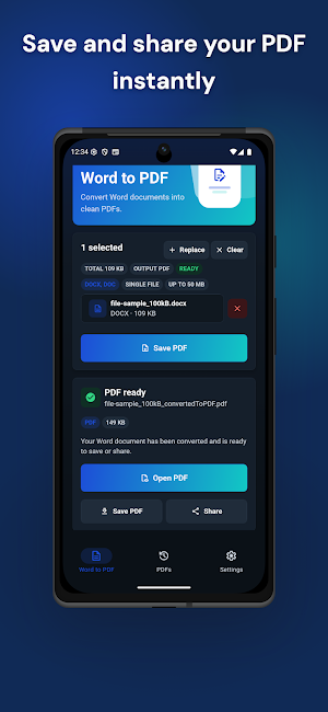 Word to PDF Converter Vezlo Screenshot 2