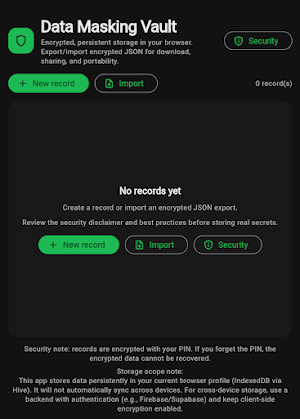 Data Masking Screenshot 1
