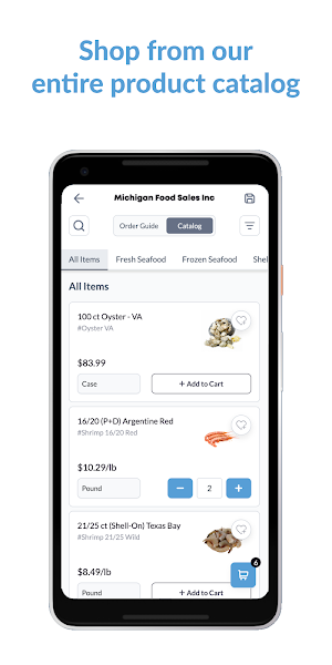 Michigan Food Sales Screenshot 2