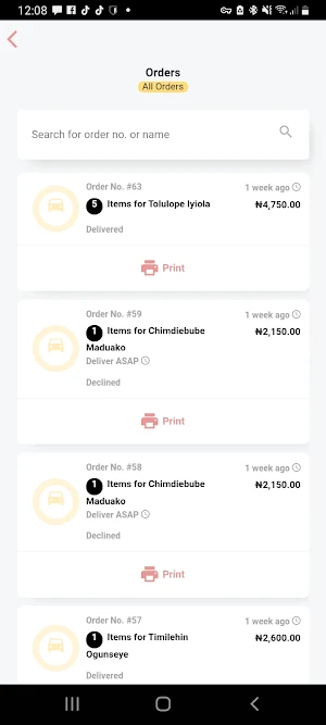 FoodMall Vendor Screenshot 2