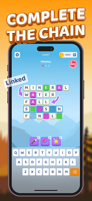 Compounds - Word Chain Puzzle Screenshot 1