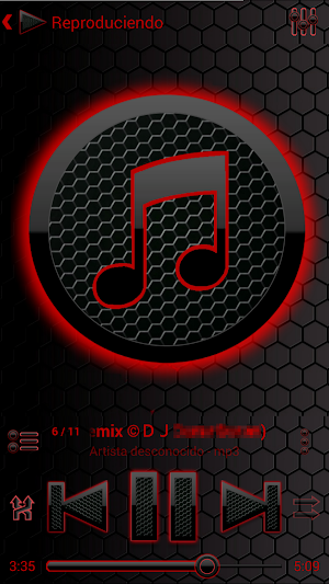 SKIN PLAYERPRO SPACE RED BLK Screenshot 0