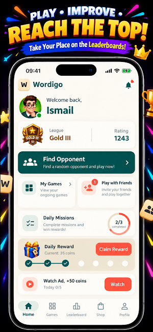 Wordigo: Multiplayer Word Game Screenshot 3