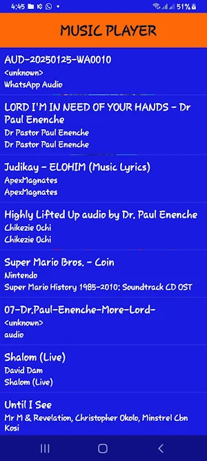 Music Player Screenshot 2
