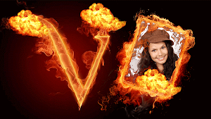 Fire Text Photo Frame Editor Screenshot 3