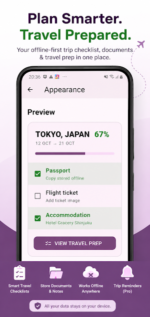 Travel Prepper : Trip Planner Screenshot 0