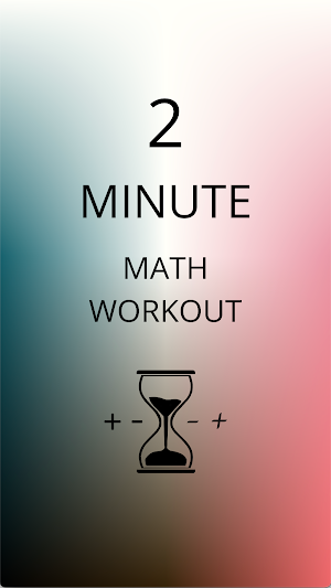 2 minute math workout Screenshot 0