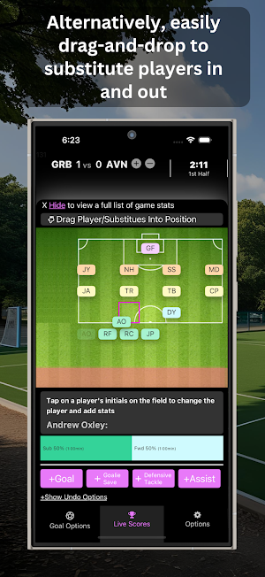 Soccer Time! Soccer Subs App Screenshot 3