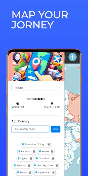 Travel Map Screenshot 0