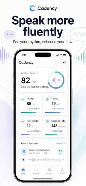 Cadency: AI Speech Coach Screenshot 2