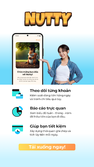 Nutty - Quản lý chi tiêu Screenshot 1