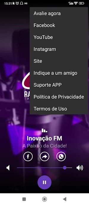 Inovação FM - Paulistas MG Screenshot 3