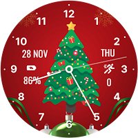 Christmas Tree Clock WatchFace