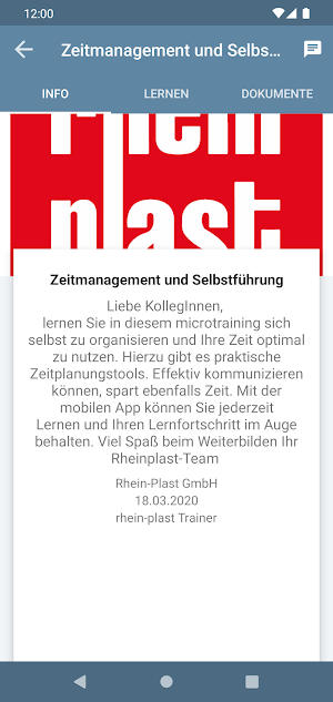 RHEIN-PLAST - Know-How Screenshot 1
