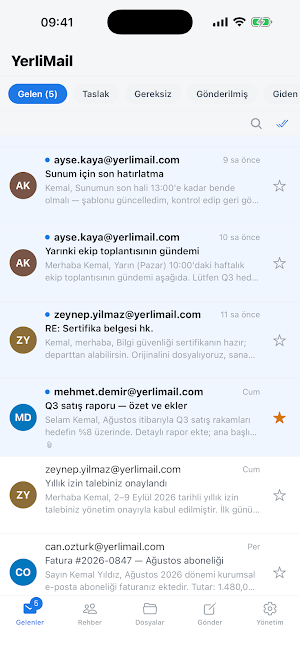 YerliMail Screenshot 0
