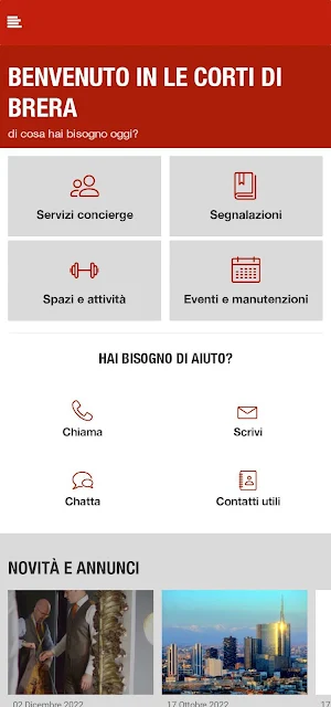 Le Corti di Brera Concierge Screenshot 2