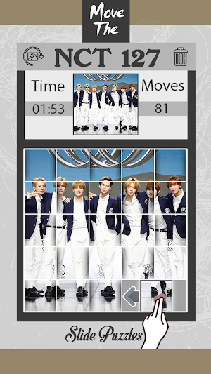 Move the Slide Puzzles NCT127 Screenshot 1