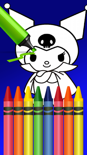 Cute Kuromi Coloring Book Screenshot 0