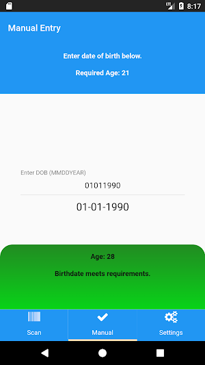 ScanCheck - Age Verification Screenshot 1