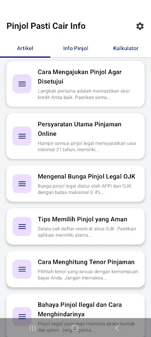 Pinjol Pasti Cair Info - Guide Screenshot 0