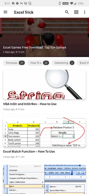 Tutorial For Excel Advanced Screenshot 0
