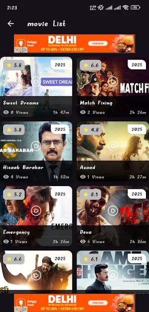 Cinemate - Movies & Web Series Screenshot 1
