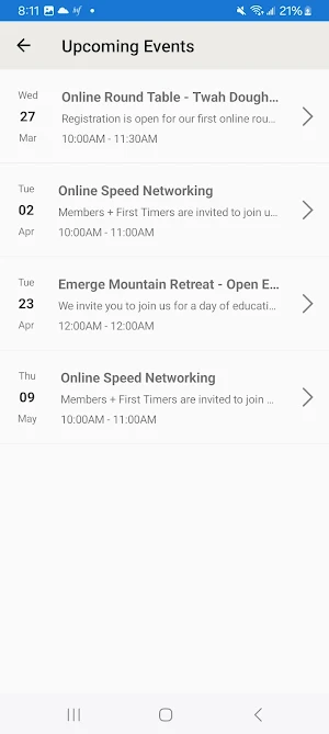 Emerge Event Collective Screenshot 1