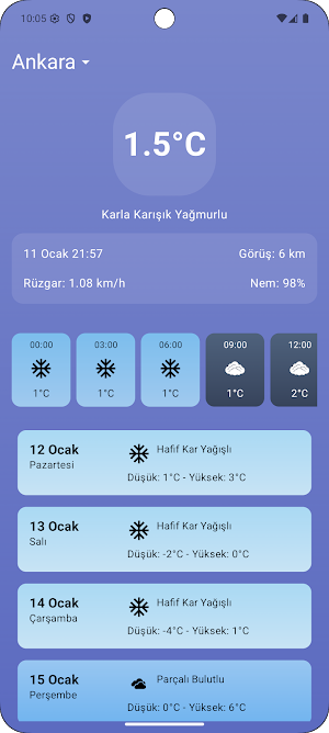 Meteoro: Hava Durumu Tahmini Screenshot 0