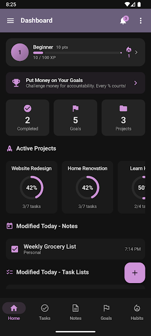 LifeNotes: Gamify Habits Screenshot 0