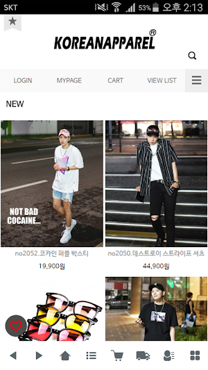 코리안어패럴 - 남성복쇼핑앱 Screenshot 0