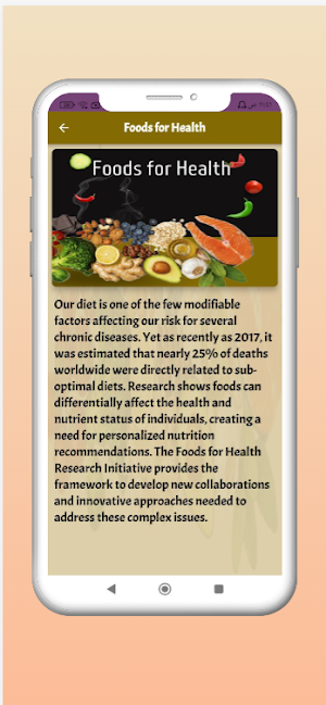 Foods for health Screenshot 0
