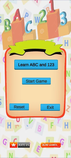 ABC and 123 learn & play game Screenshot 0