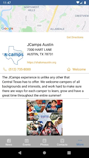 JCamps Austin Screenshot 1