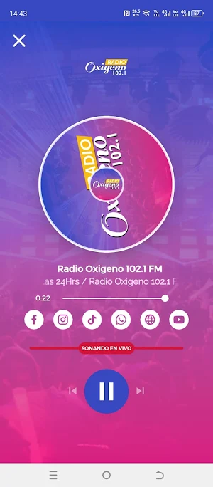 Radio Oxigeno 102.1 FM Screenshot 2