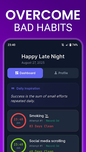 Stop Bad Habit - TrackerBreak Screenshot 0