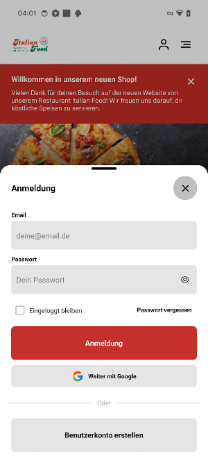 Italian Food Screenshot 1