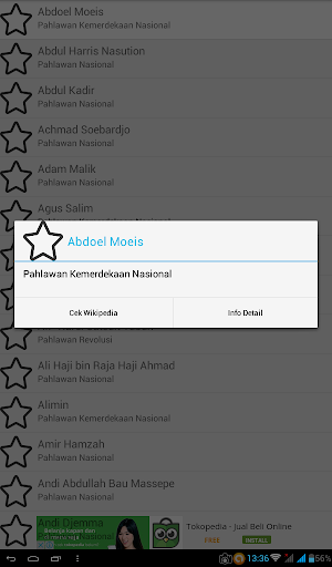 Pahlawan Nasional Indonesia Screenshot 2