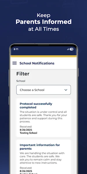DEPR School Emergency Alerts Screenshot 2