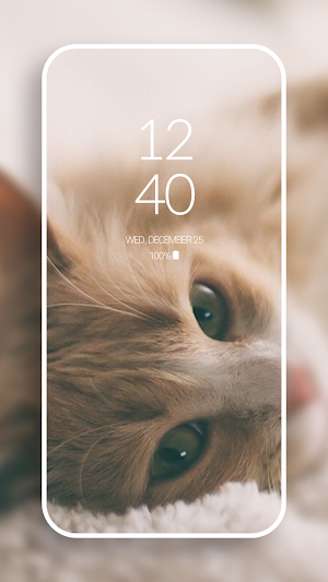 Aesthetic Cat HD Wallpaper Screenshot 0